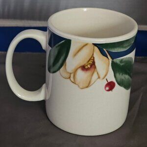 Savannah Grove Collection Magnolias Floral Stoneware Mug